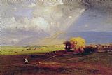 George Inness Passing Clouds painting